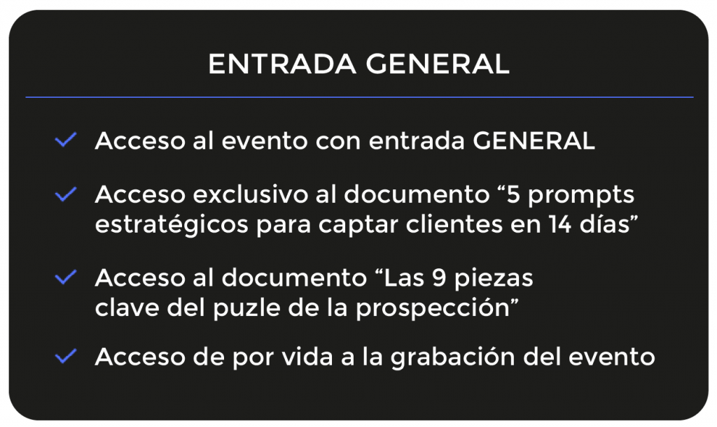 Entrada General - El Océano Azul del Marketing Digital